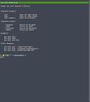 Screenshot 1 showing the command-line output of git-work help and displaying a list of commands and flags