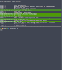 Screenshot 2 showing the command-line output of git-work show and displaying a list of issues and their titles