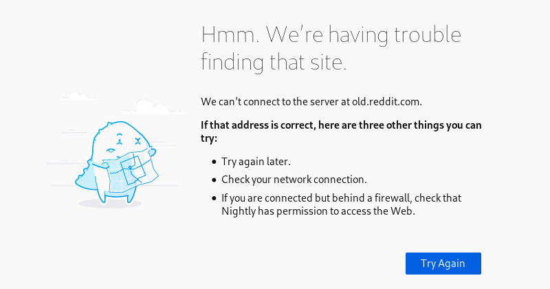 Firefox Network Connection Error
